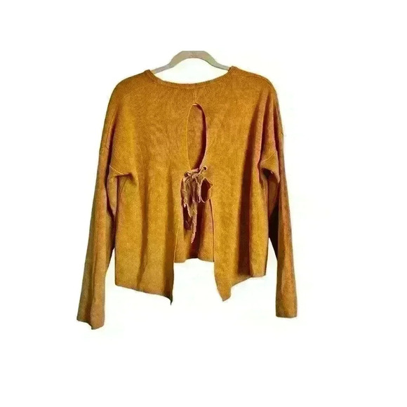 American Eagle One Size Don't Ask Why Sweater Open Back Fall Holiday Party - Picture 2 of 13